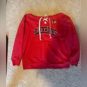 NHL Blackhawks Lace-Up Hoodie
